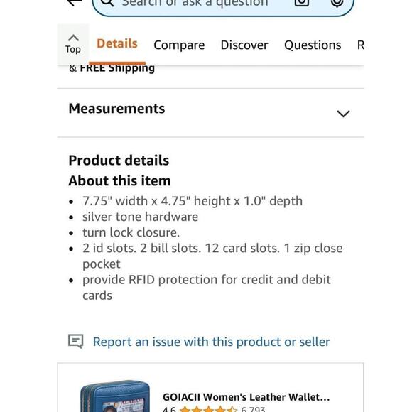 Vera Bradley Ultralight RFIS Turnlock Wallet / Cherry Blossom - Picture 10 of 11